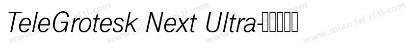 TeleGrotesk Next Ultra字体转换